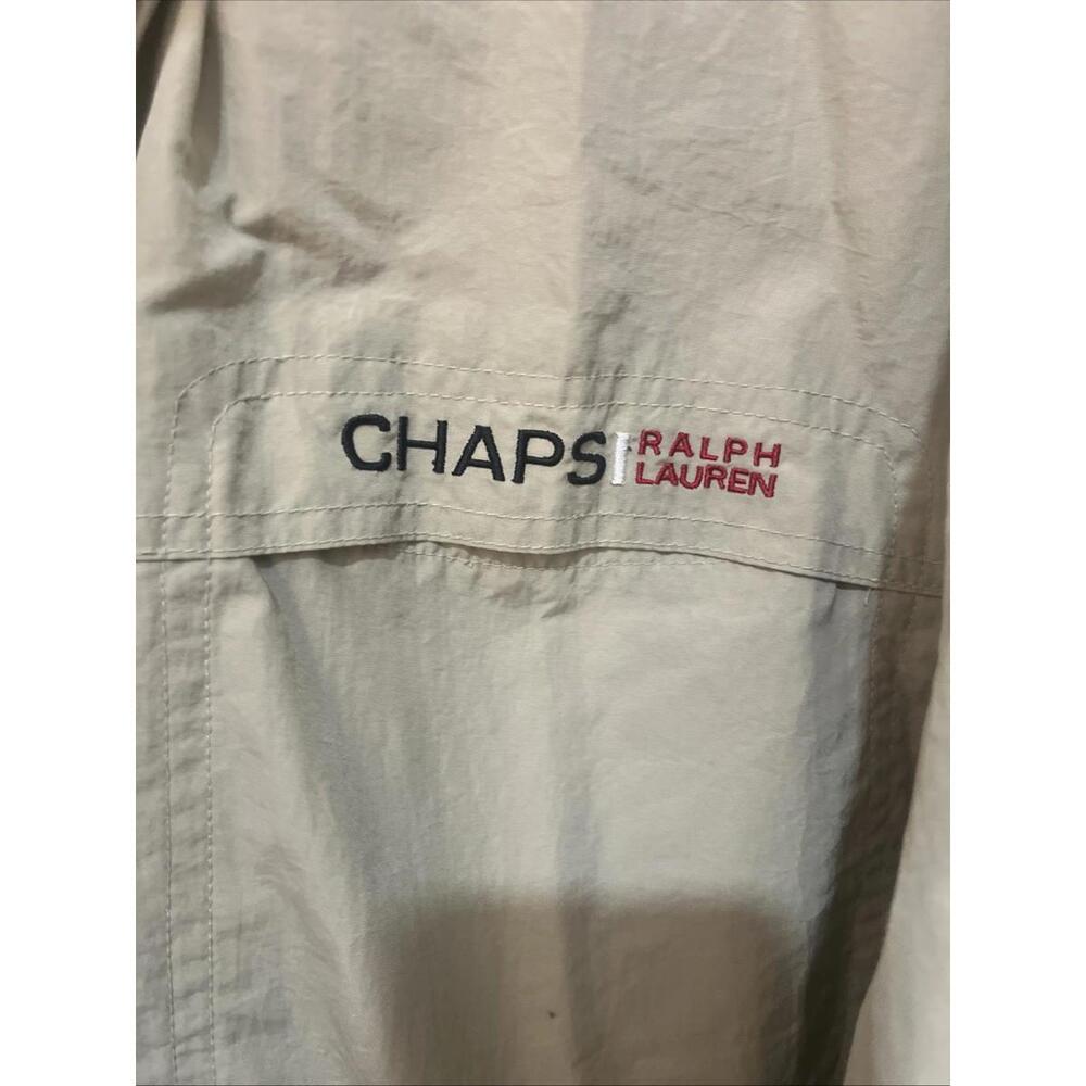 Chaps Ralph Lauren Men's Beige Windbreaker Jacket Large, Size XL - Picture 2 of 9